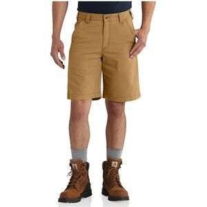 Carhartt Men's Tan Rugged Flex Relaxed Fit Canvas Work Shorts